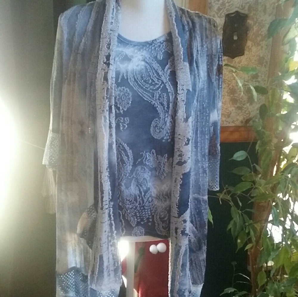 One piece sheer top